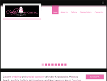 Tablet Screenshot of cakesbycrystalva.com